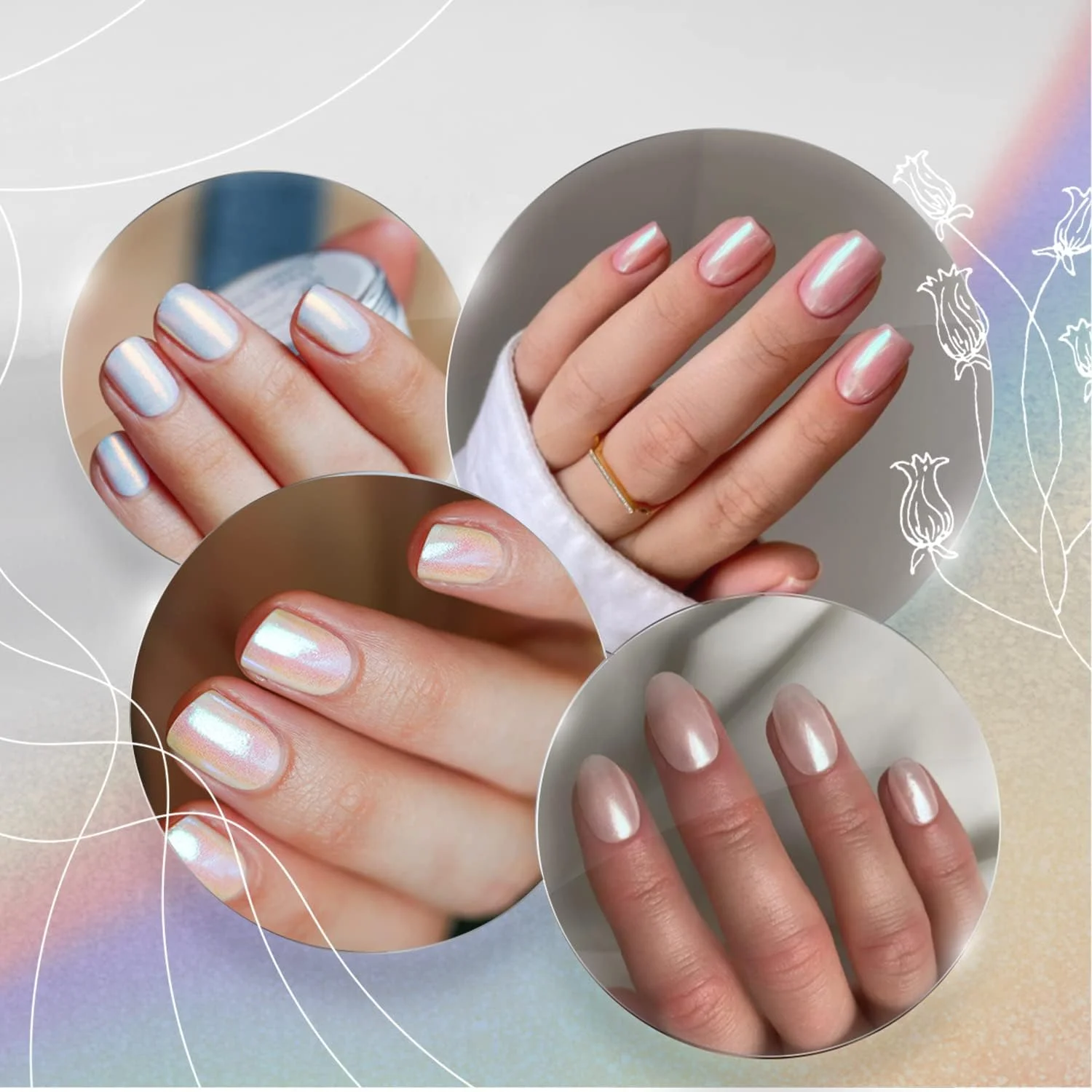 Mica Powder Nail Art Product for Metallic Effects